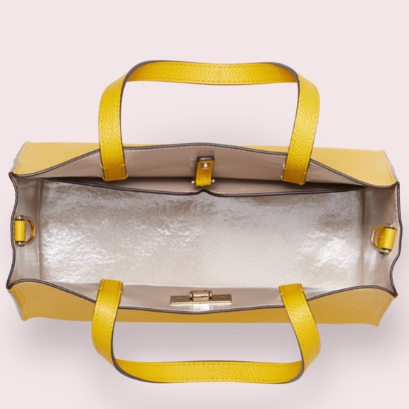 Authentic Kate Spade pebbled leather/zip pouch set - Picture 5 of 8